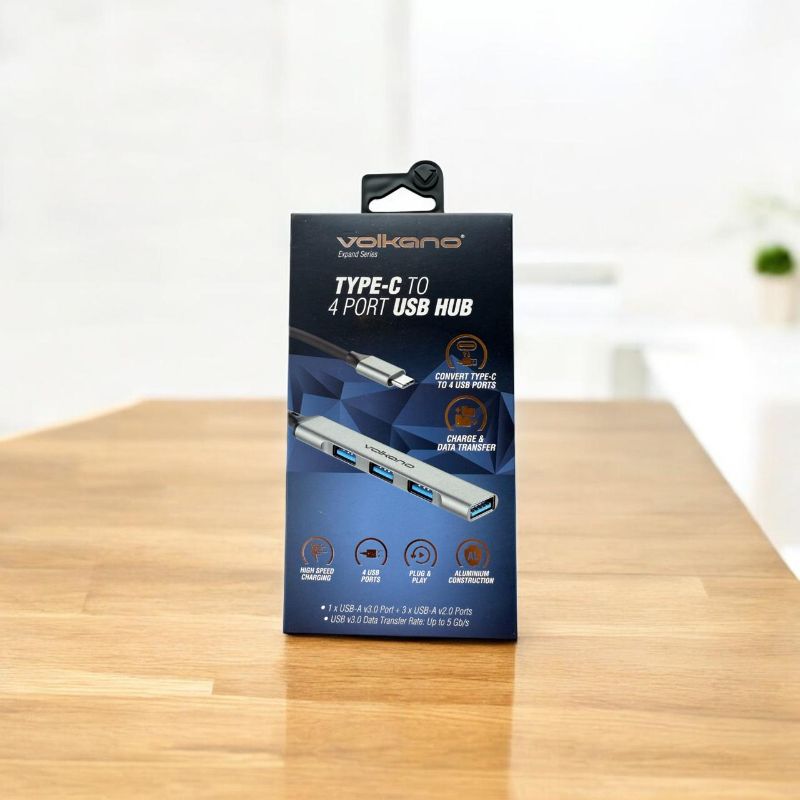 Volkano Type-C to 4 Port USB Hub