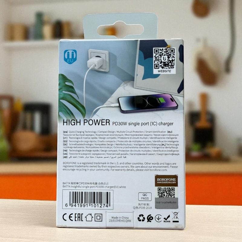 Borofone BA77A – PD30W Fast Charger