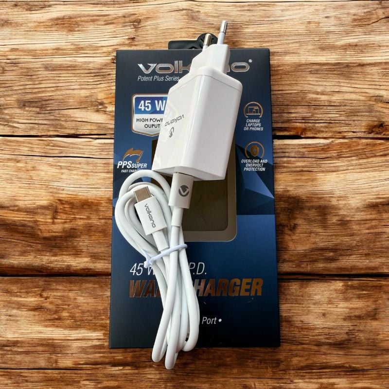 Volkano 45W GaN PD Wall Charger – Type-C Port