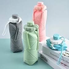 600ml Silicone Foldable Water Bottle – Portable & BPA-Free