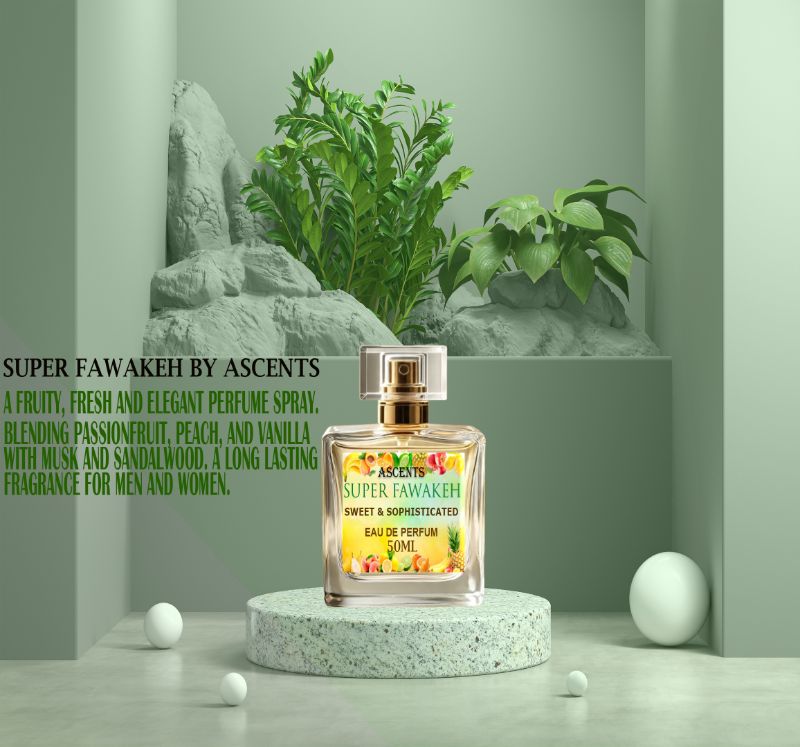 Super Fawakeh Perfume Spray | Long Lasting Perfume | Fruity Floral Unisex Perfume | ASCENTS