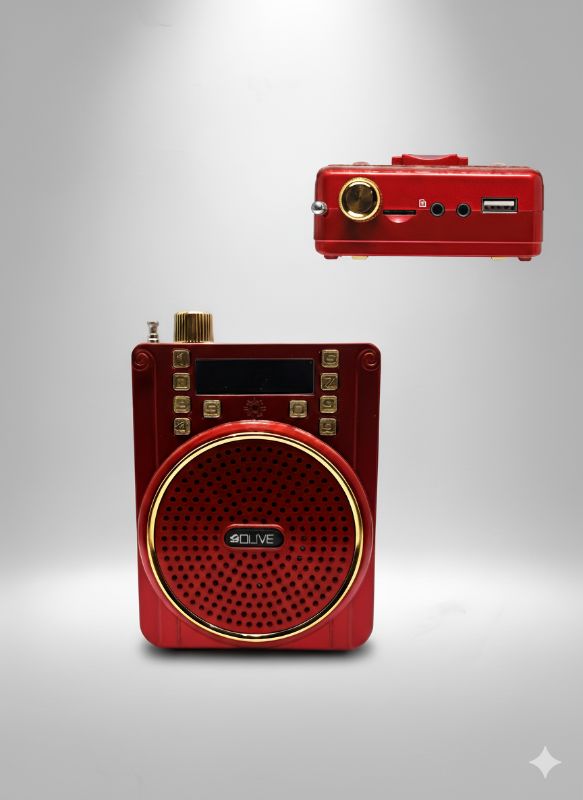 OLIVE Portable Multi-Input Speaker | SD Card, AUX,| Clear Audio
