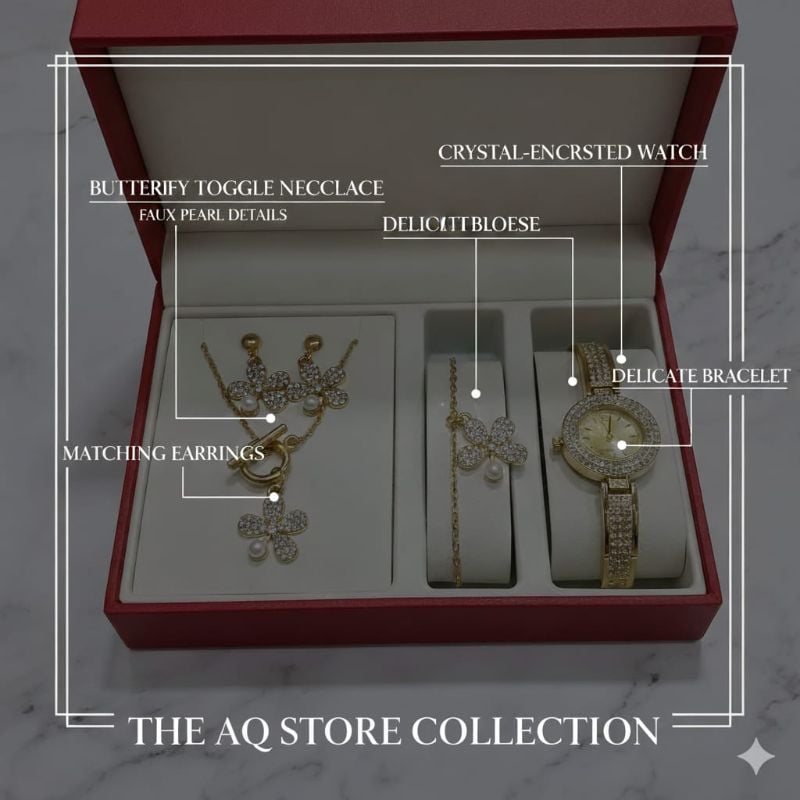 Times Golden&Silver Watch With Gift Box Packaging