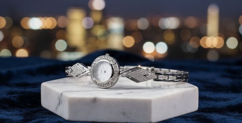 Celestial Glamour Bracelet Watch