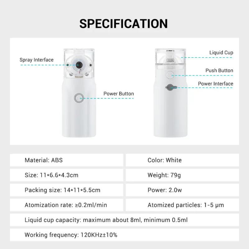 Portable Nebulizer-Rechargeable