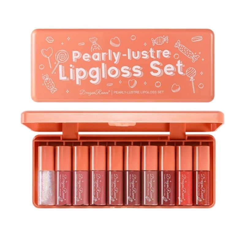 Sexy Long Lasting Makeup Waterproof Lip Gloss for Girls (10 PcS)
