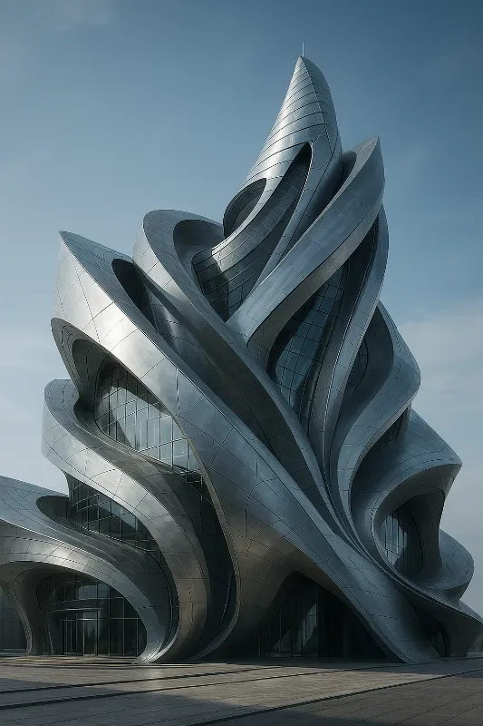 Futuristic Steel Tower