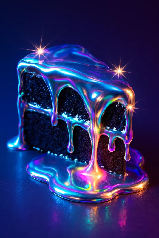 Neon Cake Slice