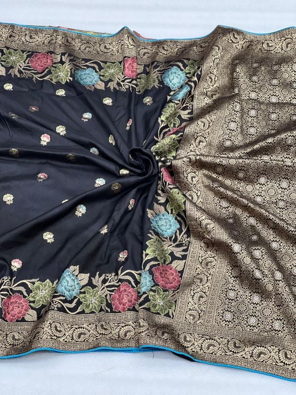 flowing pure Dola silk sarees