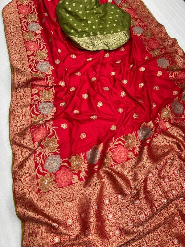 flowing pure Dola silk sarees