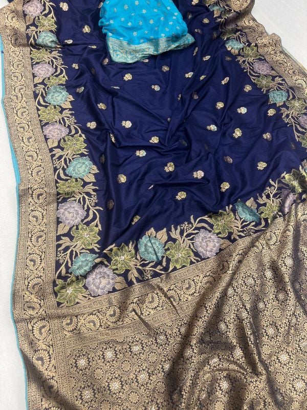 flowing pure Dola silk sarees