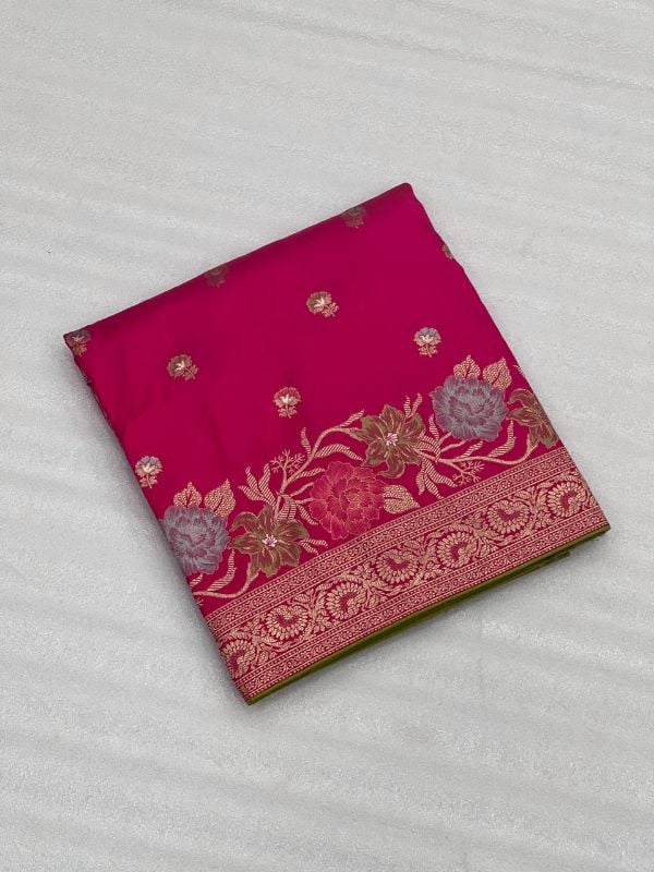 flowing pure Dola silk sarees