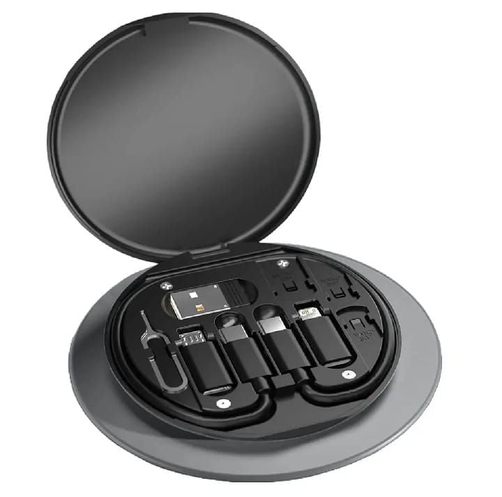 PD 60W Multifunctional USB Type C Data Cable Set Fast Charging For IPhone Xiaomi Charger Storage Box