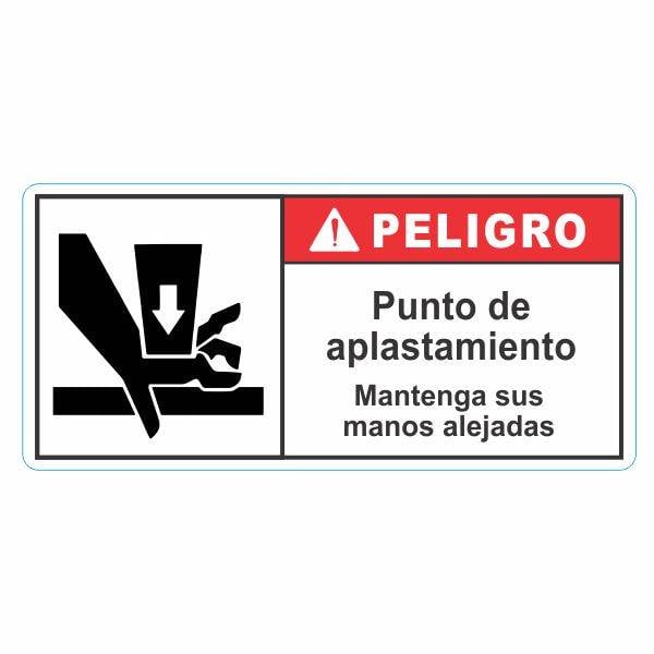 Punto de aplastamiento manos