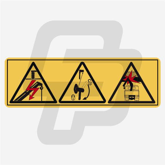 Adhesivo Advertencia TE - HIAB