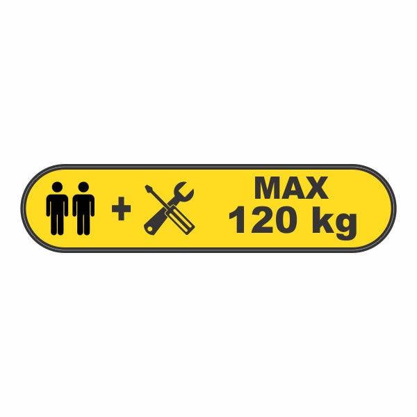 Carga máxima 120 kg.