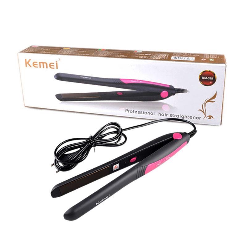 Kemei KM-328 Professional Hair Straightener | Dry & Wet Use | Fast Heating