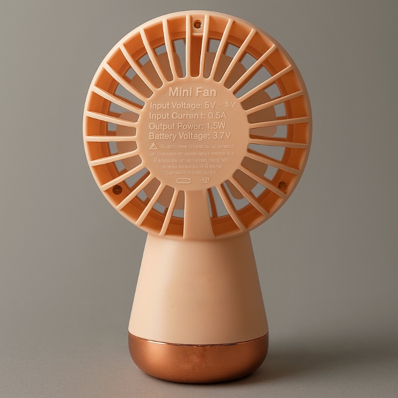 Mini USB Rechargeable Desktop Fan | 5 Speed | Stylish & Portable