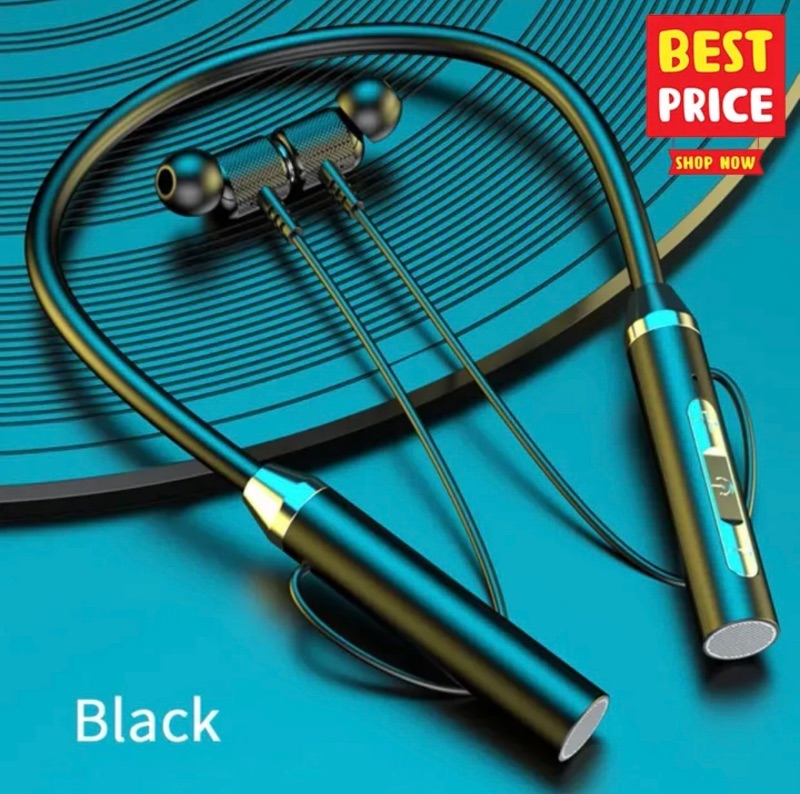 UiiSii R03 Pro Wireless Bluetooth Neckband – Heavy Bass, Long Battery Life