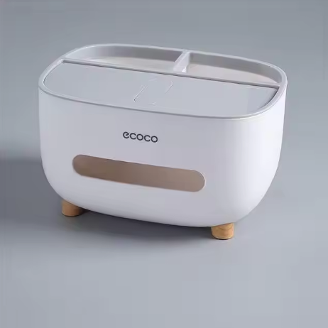 Home Table Organizer & Tissue Box | Multi-purpose Remote Control Storage