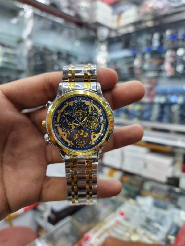 OLEVS Luxury Men’s Quartz Watch – Waterproof, Chronograph, Moon Phase