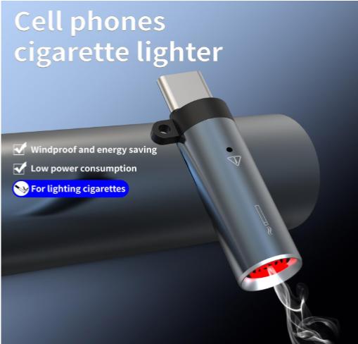 USB Type-C Rechargeable Electric Lighter | Flameless & Windproof 🔥