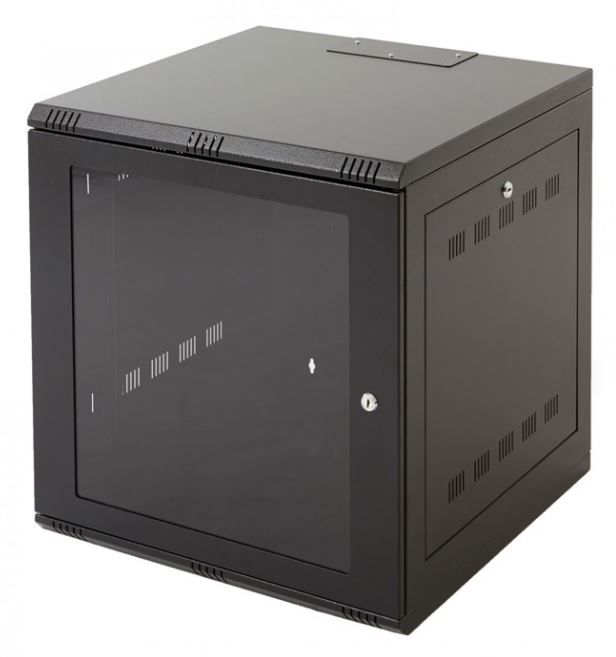 6U - Wall Mount Rack - Locking Cabinet for Network