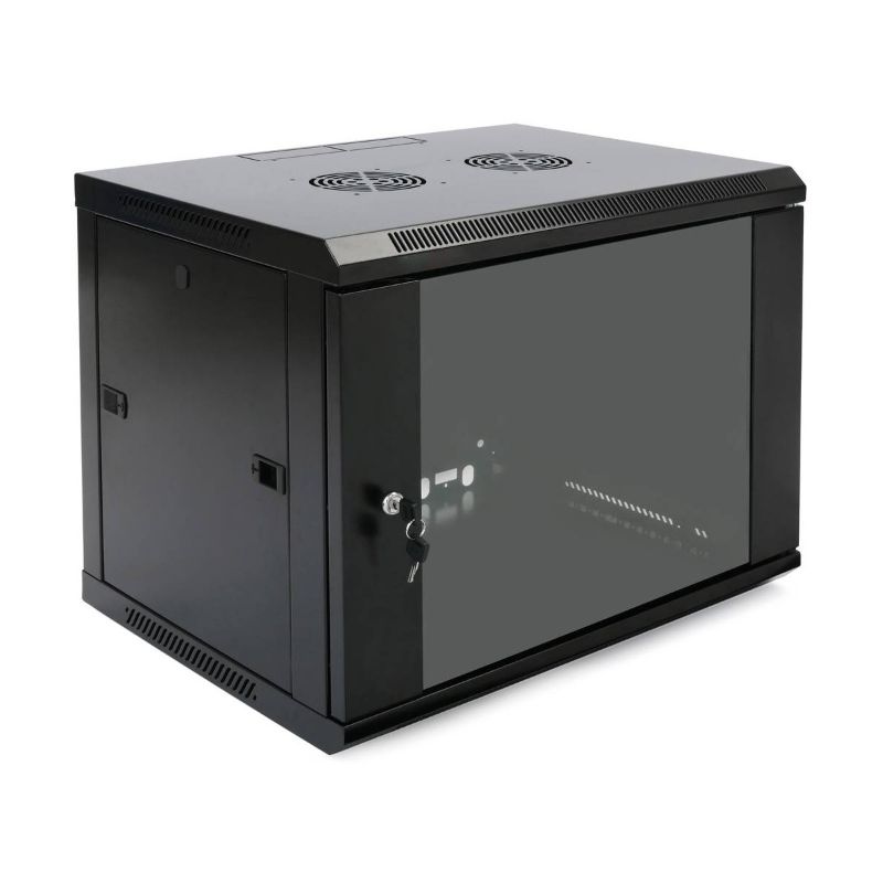 6U - Wall Mount Rack - Locking Cabinet for Network
