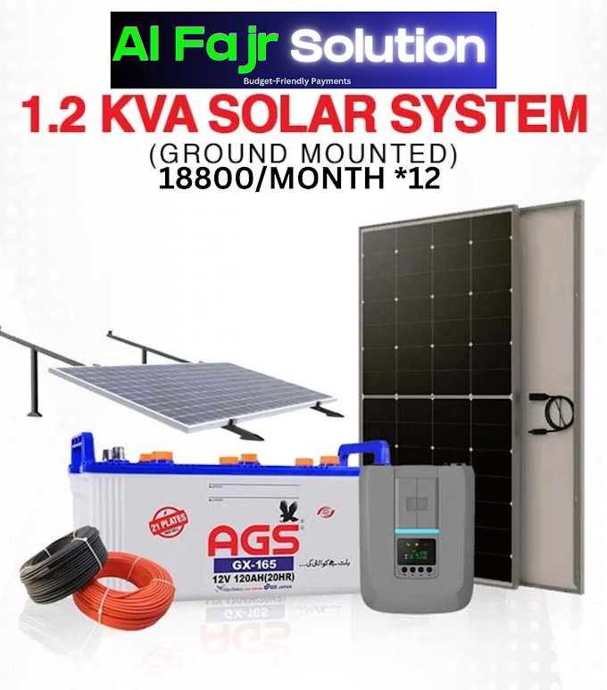 1.2 KVA SOLAR SYSTEM (Ground Mounted)