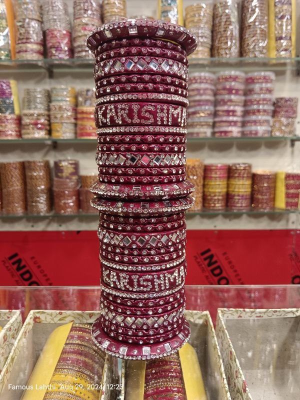 Famous Lahthi – Customized Name Lac Bangles | Traditional Bridal Lahthi with Personal Touch