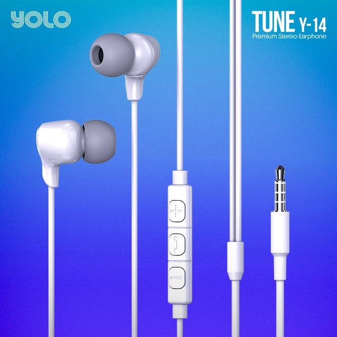 Tune Premium Stereo Earphone (Y-14) AUX