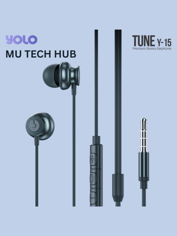 Tune Premium Stereo Earphone (Y-15) AUX