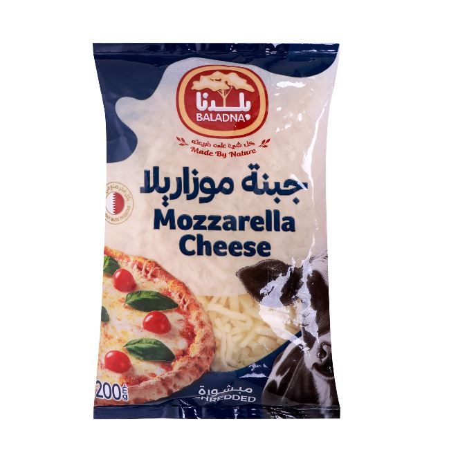 Baladna Shredded Mozzarella Cheese Full Fat 200 g