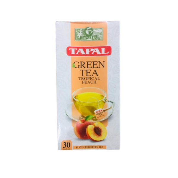 GREEN TEA TAPAL TROPICAL PEACH TEA BAGS 45GM X 30 TEA BAGS
