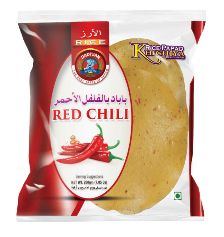 DADI JAN KHICHIYA RICE PAPAD RED CHILI 200G