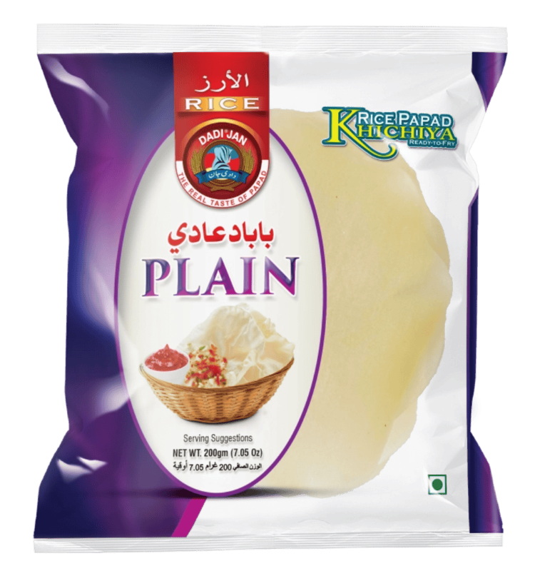 DADI JAN KHICHIYA RICE PAPAD PLAIN 200G