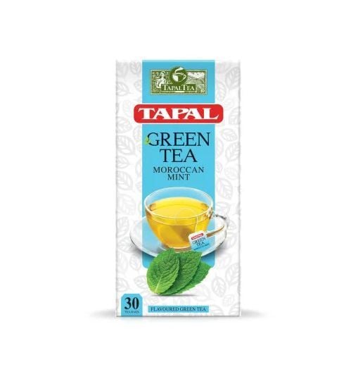 TAPAL GREEN TEA MOROCCAN MINT TEA BAGS 30 TEA BAGS X 45GM
