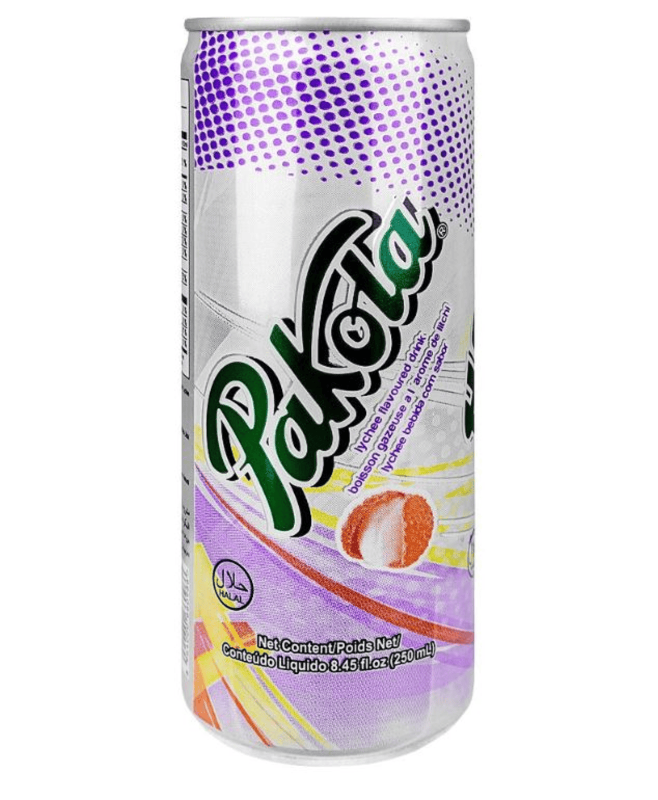 PAKOLA CARBONATED LYCHEE FLOAVOURED DRINK 250ML