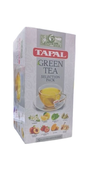GREEN TEA TAPAL SELECTION PACK TEA BAGS 32 TEA BAGS X 45GM