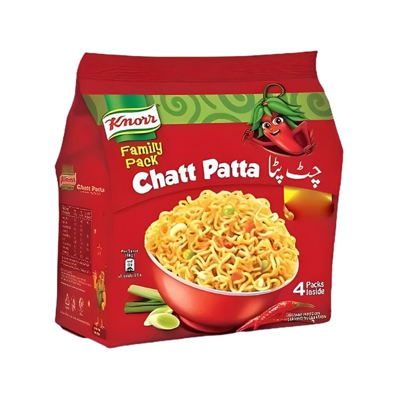 KNORR CHATT PATTA NOODLES 4 IN 1 PACK