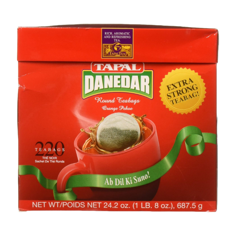 BLACK TEA TAPAL DANEDAR RTB BOX 220 TEA BAGS x 687GM
