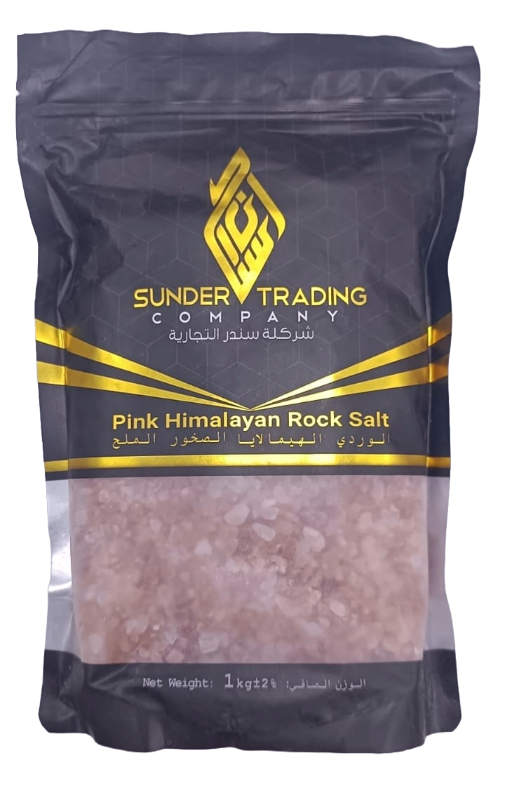 SUNDER PINK HIMALAYAN ROCK SALT (COARSE 2-5mm) 1KG