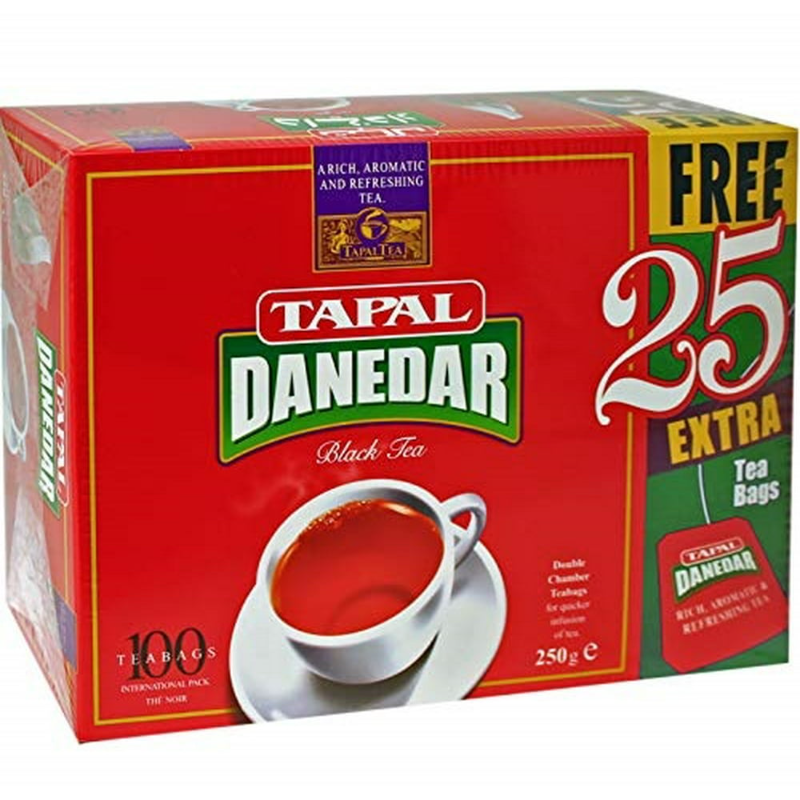 BLACK TEA TAPAL DANEDAR TEA BAGS 250 GM