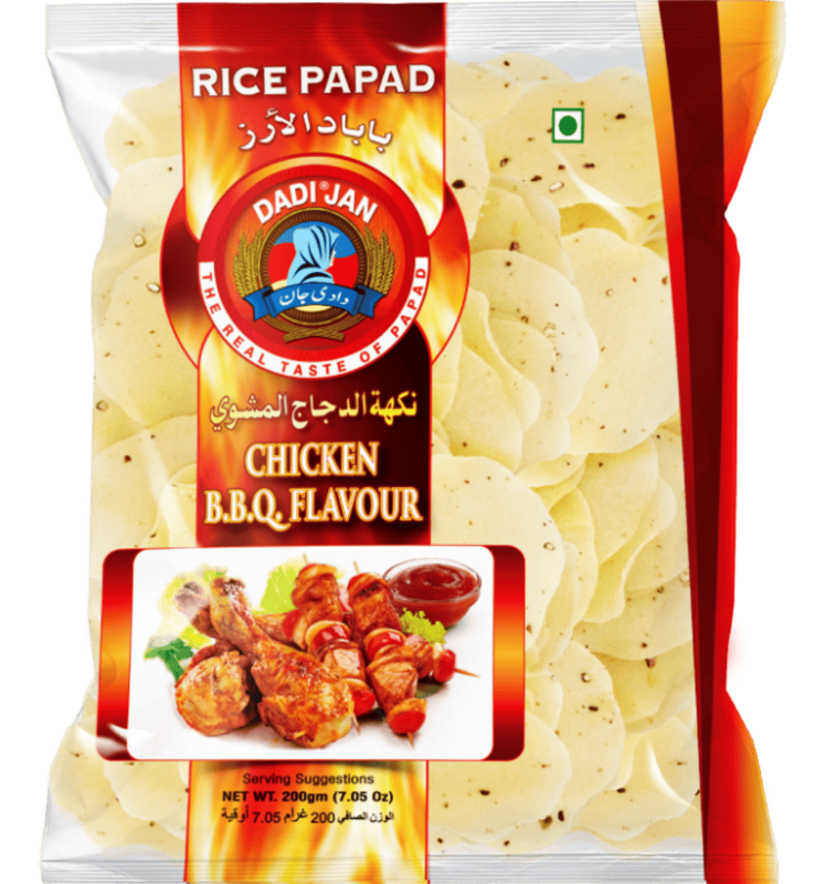 DADI JAN CHICKEN BBQ RICE PAPAD 200G