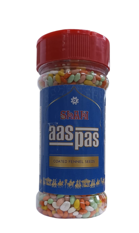 SHAHI AAS PAS COATED FENNEL SEEDS JAR 182G