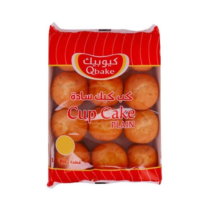 Qbake Cup Cake Plain 12 pcs 480 g