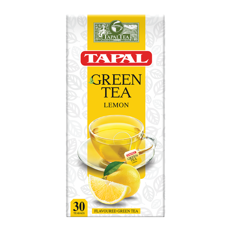 GREEN TEA TAPAL LEMON TEA BAGS 30 TEA BAGS X 45GM
