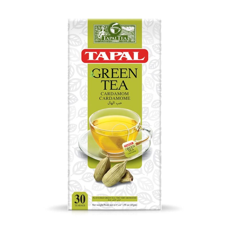 GREEN TEA TAPAL CARDAMOM TEA BAGS 45GM X 30 TEA BAGS