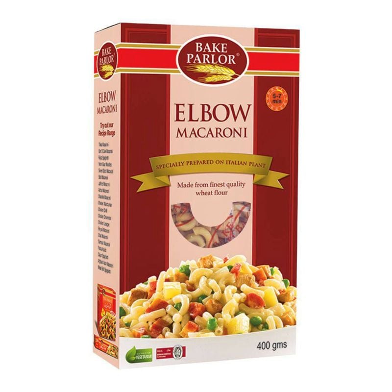 BAKE PARLOR SMALL ELBOW MACARONI 400G