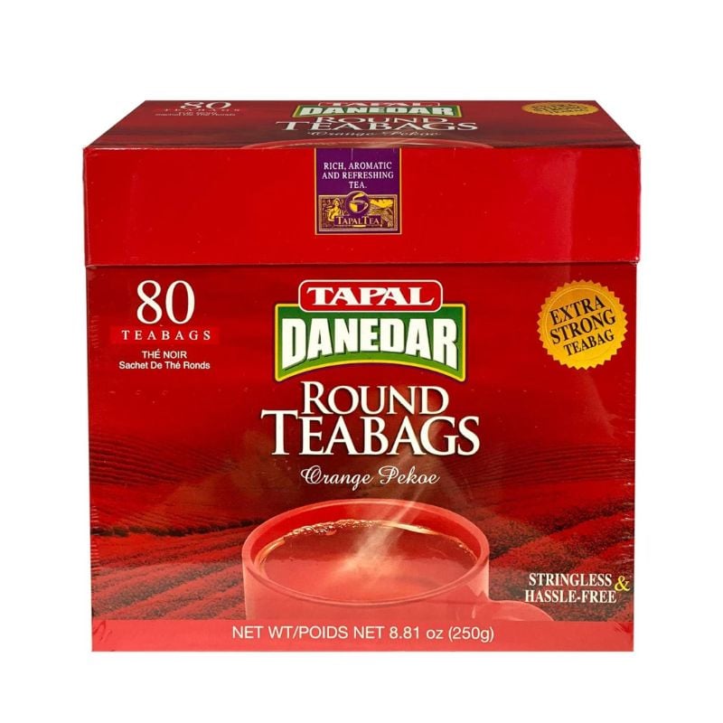 BLACK TEA TAPAL DANEDAR RTB BOX 80 TEA BAG X 250GM